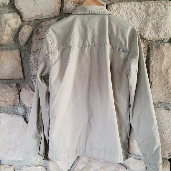 Quiksilver Tan Lightweight Zip Up Jacket SZ: L - Picture 2 of 16